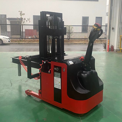 Versatile Electric Pallet Stacker Battery Powered 250kg/500kg Load Electric Operation With Adjustable Clamp And Rotat