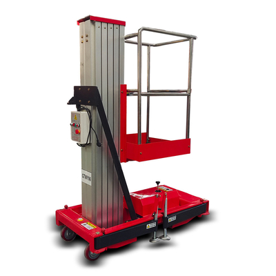 ME1000-1 Single Mast Aluminum Alloy Hydraulic Lift For Aerial Working Platform