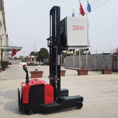 Fully Electric Omni Directional Forklift All Direction Reach Stacker 1000kg 2000kg