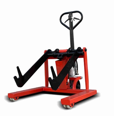 1016mm 350kg 500kg Paper Roll Stacker Reel Lift Handling Trolley For Package Industry Use
