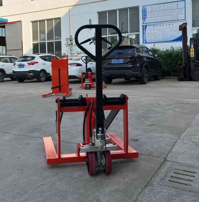 1016mm 350kg 500kg Paper Roll Stacker Reel Lift Handling Trolley For Package Industry Use