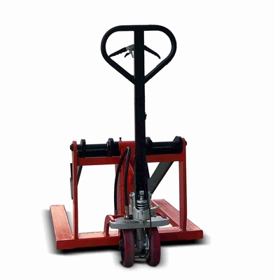 1016mm 350kg 500kg Paper Roll Stacker Reel Lift Handling Trolley For Package Industry Use