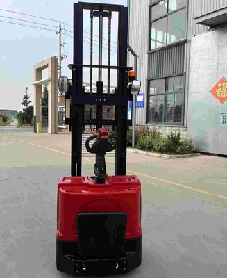 1500kg 1.5 Tons 4000mm 4 Meters Full Electric Stacker With Pedal For Transport Industry
