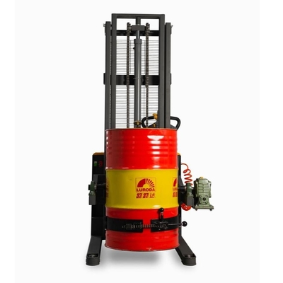 CE Certificated 350kg 500kg 3000mm Full Electric Drum Stacker Electric Oil Drum Lifter For Chemical Industry