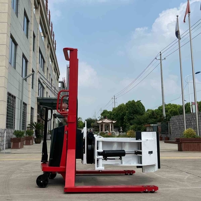 500kg 700kg 1000kg 90 Degree Semi Electric Roll Stacker With Fixed Leg For Stability