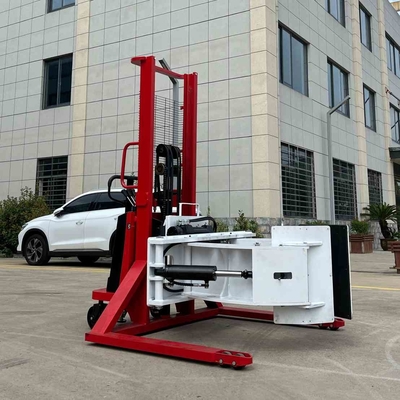 500kg 700kg 1000kg 90 Degree Semi Electric Roll Stacker With Fixed Leg For Stability