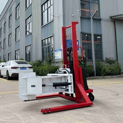 500kg 700kg 1000kg 90 Degree Semi Electric Roll Stacker With Fixed Leg For Stability