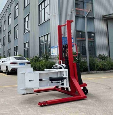 500kg 1.6m  Paper Roll Semi Electric Stacker PU Wheel