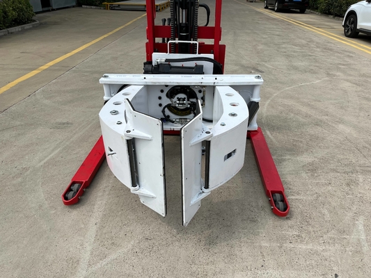 500kg 1.6m  Paper Roll Semi Electric Stacker PU Wheel