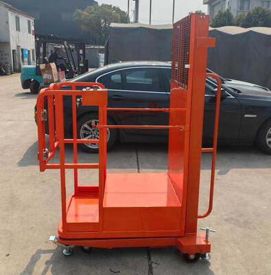 Stable Semi Electric Aerial Order Picker With Fork Platform For Safe Elevated Work