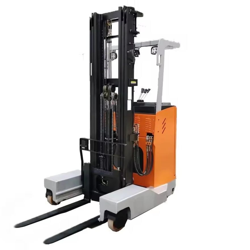 1.5t 3m Stand On Electric Reach Truck Warehouse Material Handling Forward Moving Forklift