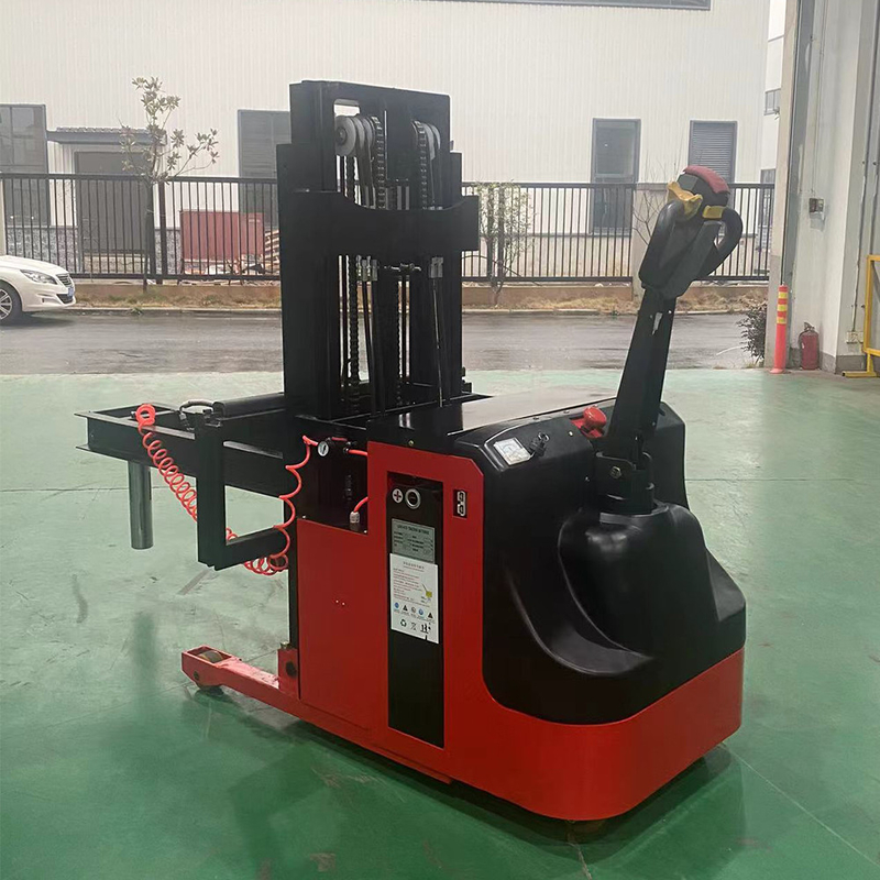 Versatile Electric Pallet Stacker Battery Powered 250kg/500kg Load Electric Operation With Adjustable Clamp And Rotat