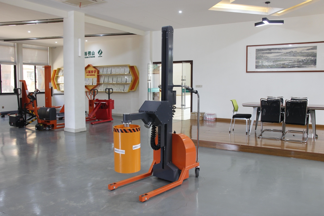 Rated Load 500kg 1.6m Semi Electric Pneumatic Roll Turner Stacker With CE Authentication
