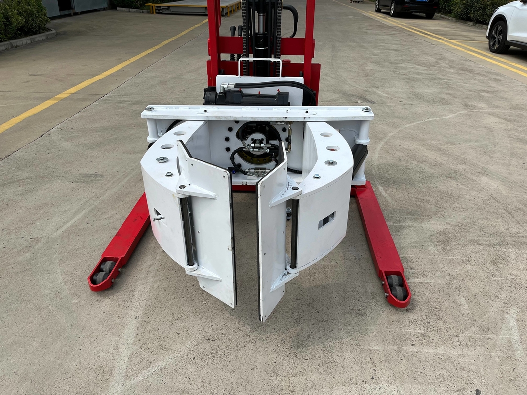 500kg 1.6m  Paper Roll Semi Electric Stacker PU Wheel