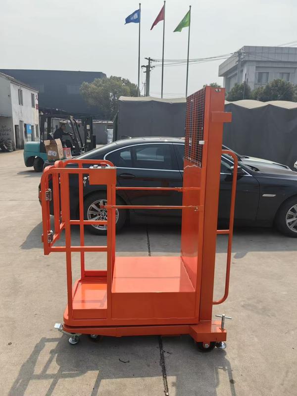 4m 5m 6m 300kg Small Wheels Tool Semi Electric Low Level Central Rider Order Picker
