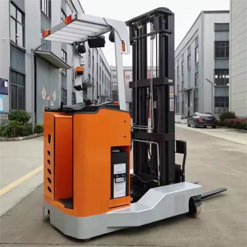 1.5t 3m Stand On Electric Reach Truck Warehouse Material Handling Forward Moving Forklift