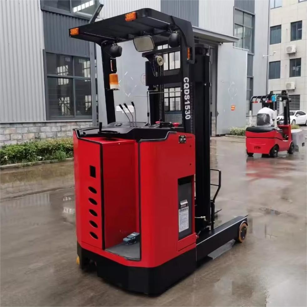 1.5t 3m Stand On Electric Reach Truck Warehouse Material Handling Forward Moving Forklift