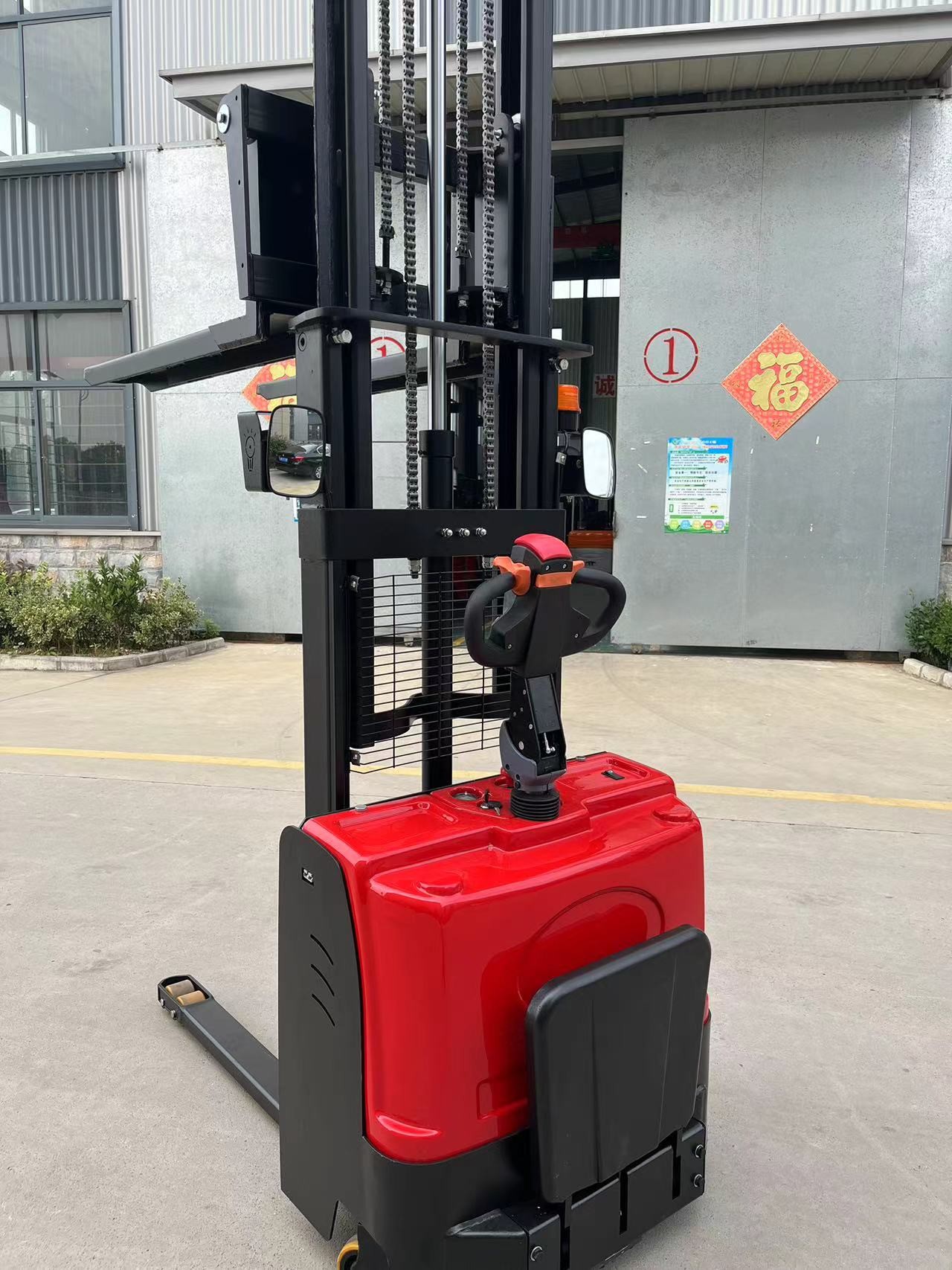 Ride On Lightweight Electric Stacker For Warehouse 3.5m 1.5t 1.0t 1000kg Forklift In Narrow Passages
