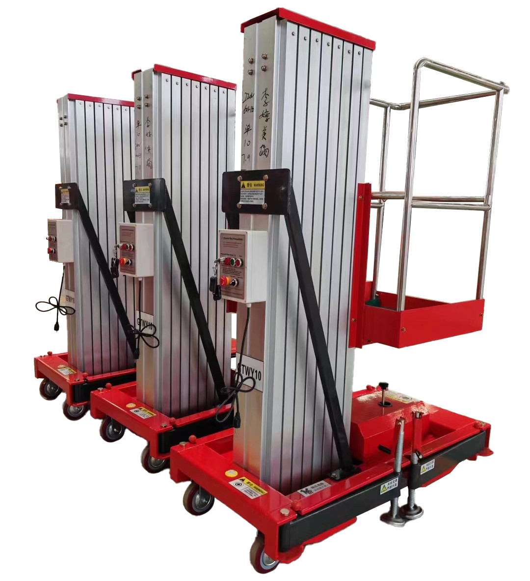 ME1000-1 Single Mast Aluminum Alloy Hydraulic Lift For Aerial Working Platform