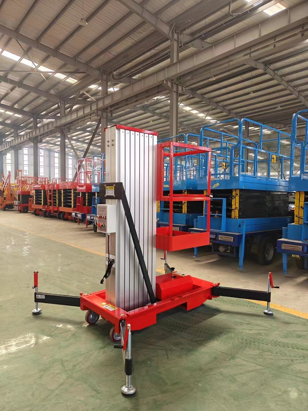 ME1000-1 Single Mast Aluminum Alloy Hydraulic Lift For Aerial Working Platform