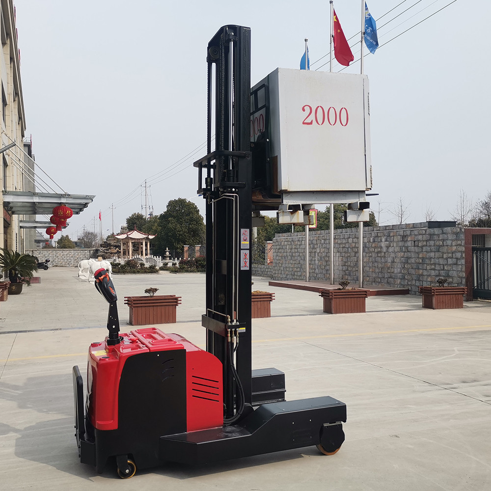 Fully Electric Omni Directional Forklift All Direction Reach Stacker 1000kg 2000kg