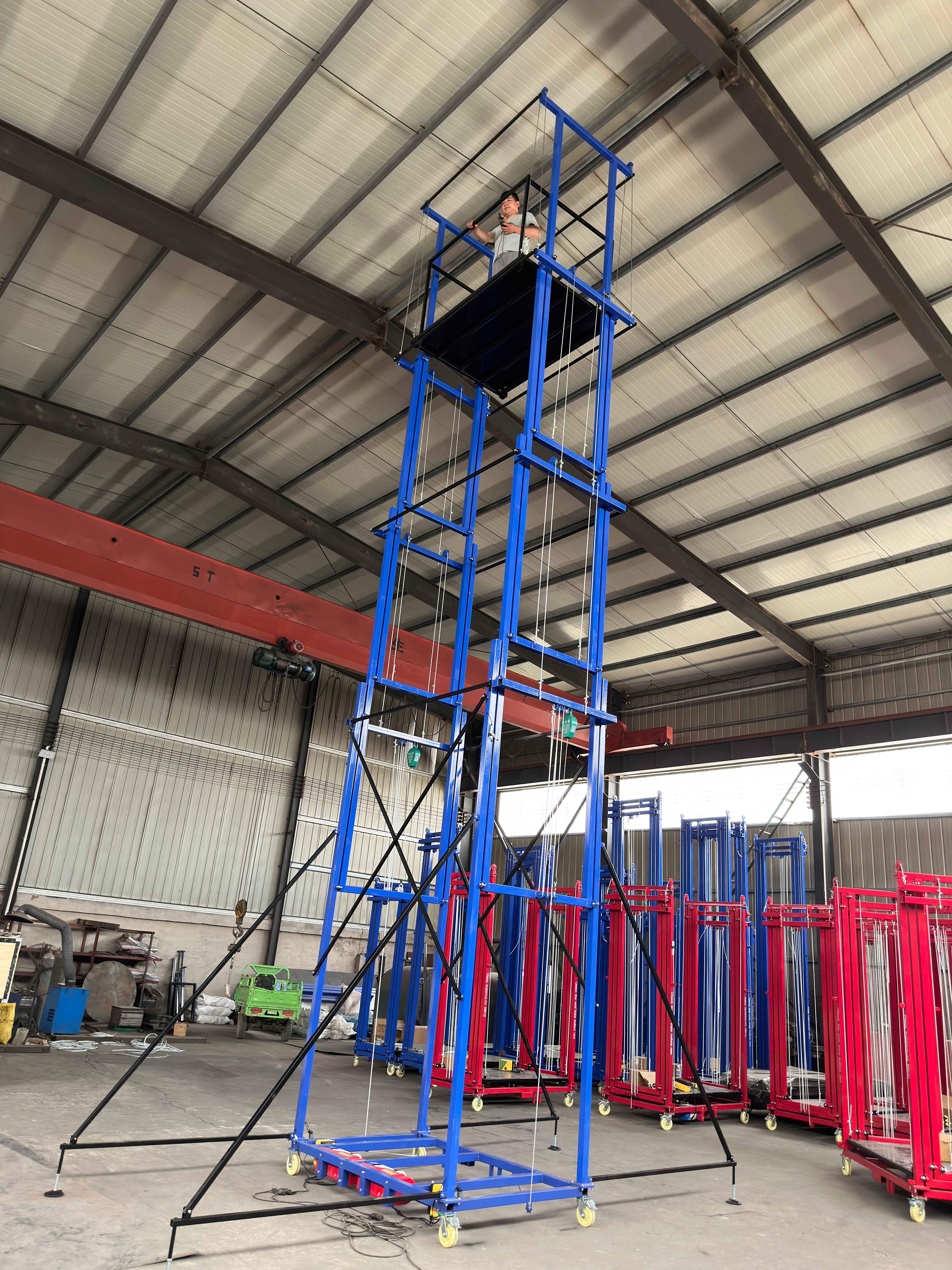 6m Electric Lifting Platform Steel Pipe Bracket Scaffolding System Construction Scaffolding