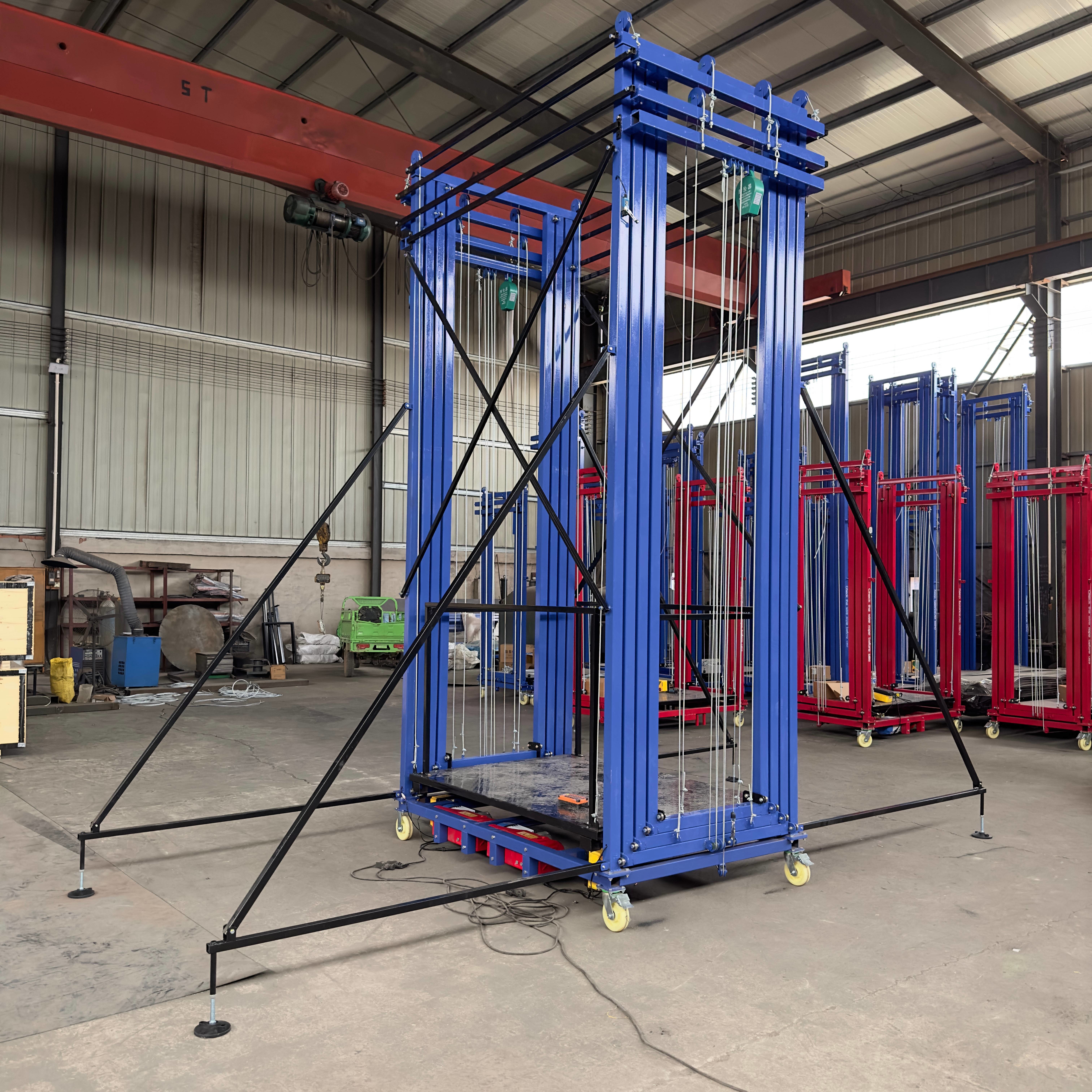 6m Electric Lifting Platform Steel Pipe Bracket Scaffolding System Construction Scaffolding