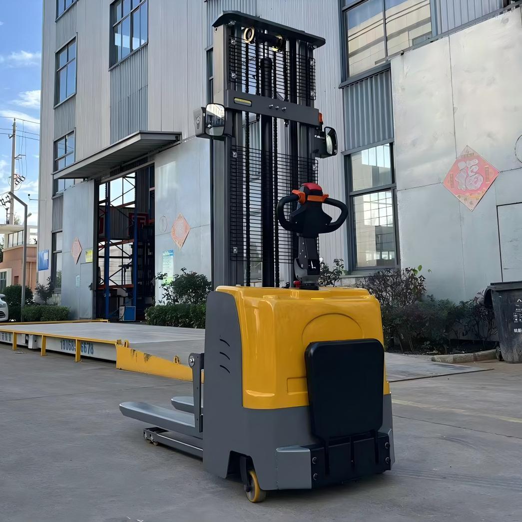 1.5 Ton Electric Pallet Stacker Forklift 1500kg Load 3500mm Height