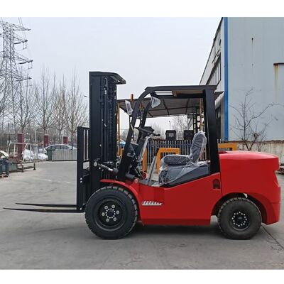 2-3,5 Ton Diesel-Gabelstapler mit Vollfreihub, Dreifachmast, Weitsicht, Automatikgetriebe und Vollgummireifen