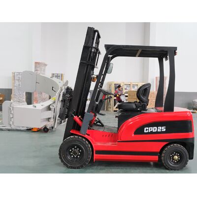 Last 2,5 Tonnen 2500 kg Vierräder-Forklift mit Klemm voll elektrische große Batterie