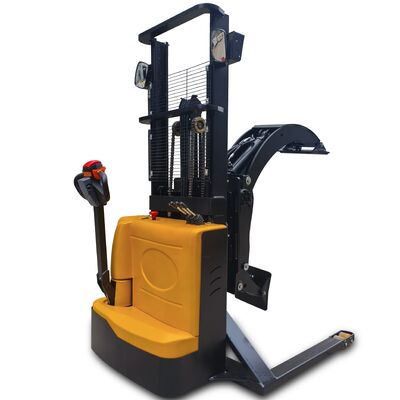 1.6m 2m 2.5m 3m vollelektrische Walkie-Roll-Stacker mit 360-Grad-elektrischem Gabelstapler mit Klammer